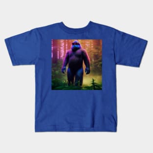 Dope Sasquatch in Nature Kids T-Shirt